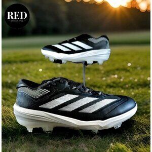 Adidas Adizero Impact TPU Molded Baseball Cleats Black White JI1467 - Men's 10.5